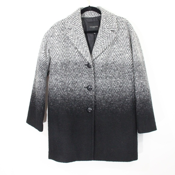 Talbots Wool Blend Coat Women Winter Jacket Lined 10 petite 10P - Picture 1 of 10